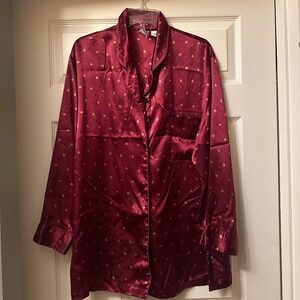 P Intimates Women || Red & Gold Sleepwear || Top & Pants || Size 1X